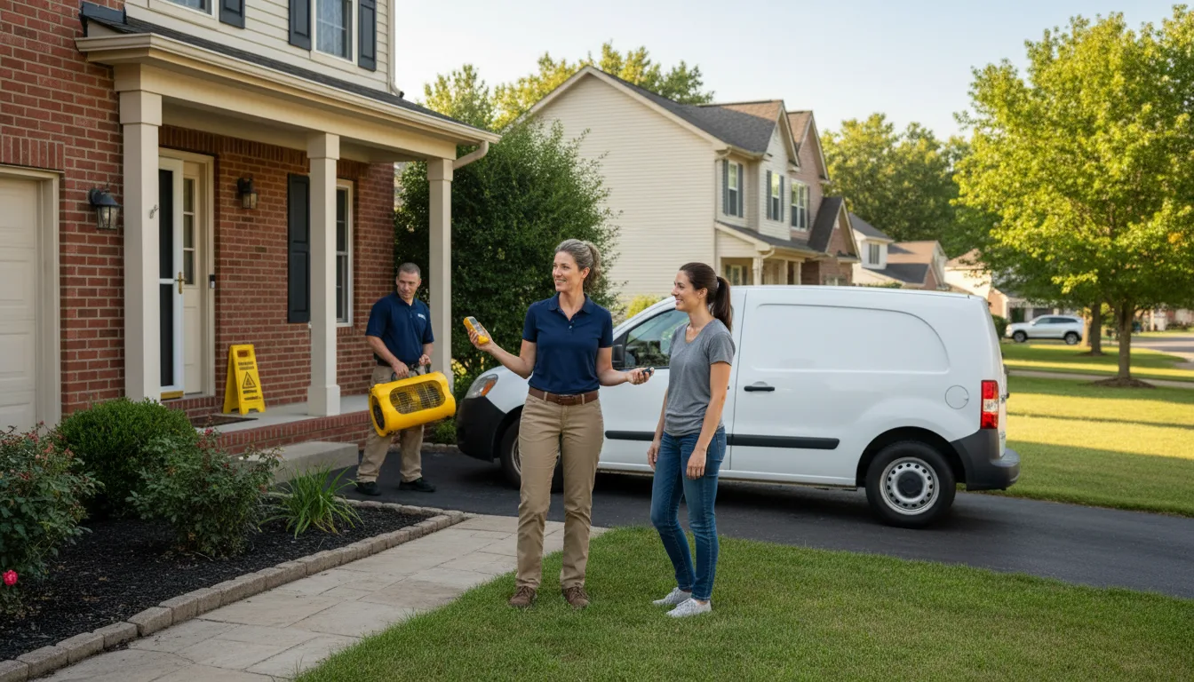 Residential water damage restoration in Indiana, PA